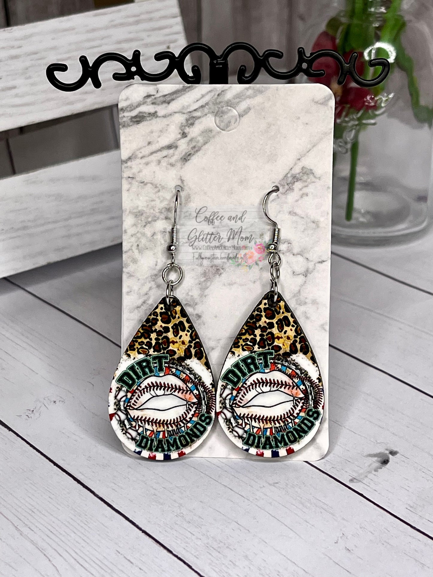 Dirt & Diamonds Teardrop Earrings RTS
