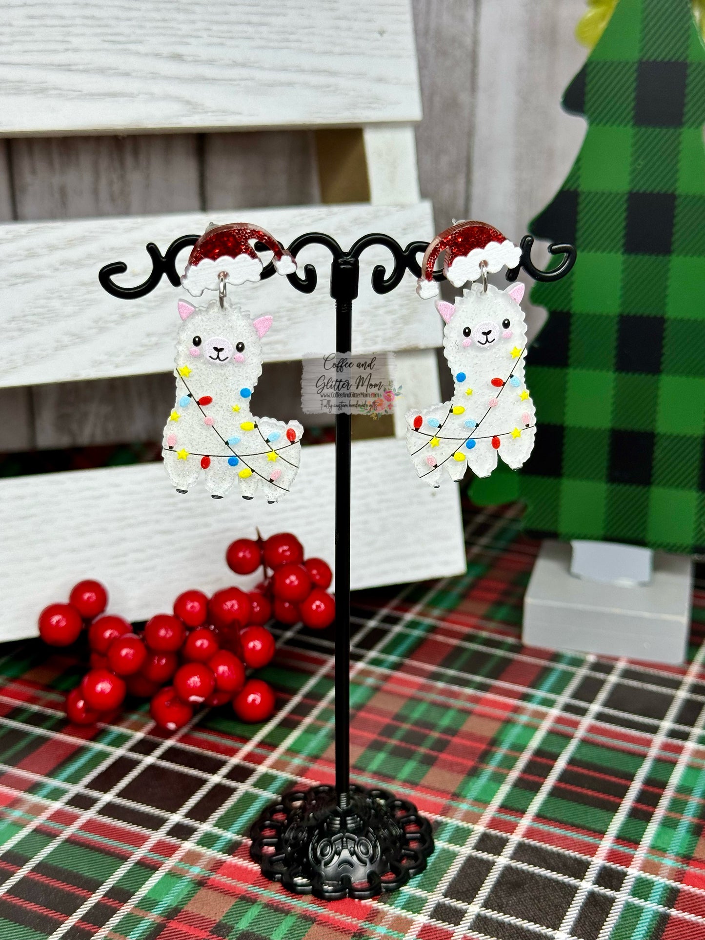Christmas Llama Earrings