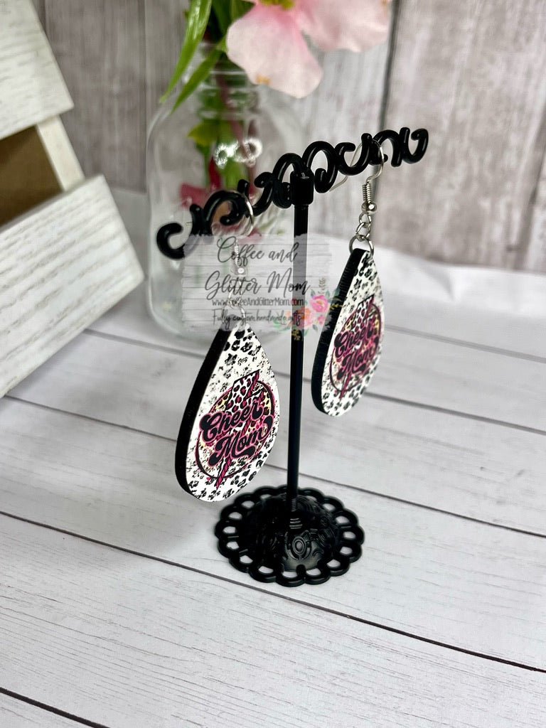 Cheer Mom Rocker Earrings RTS