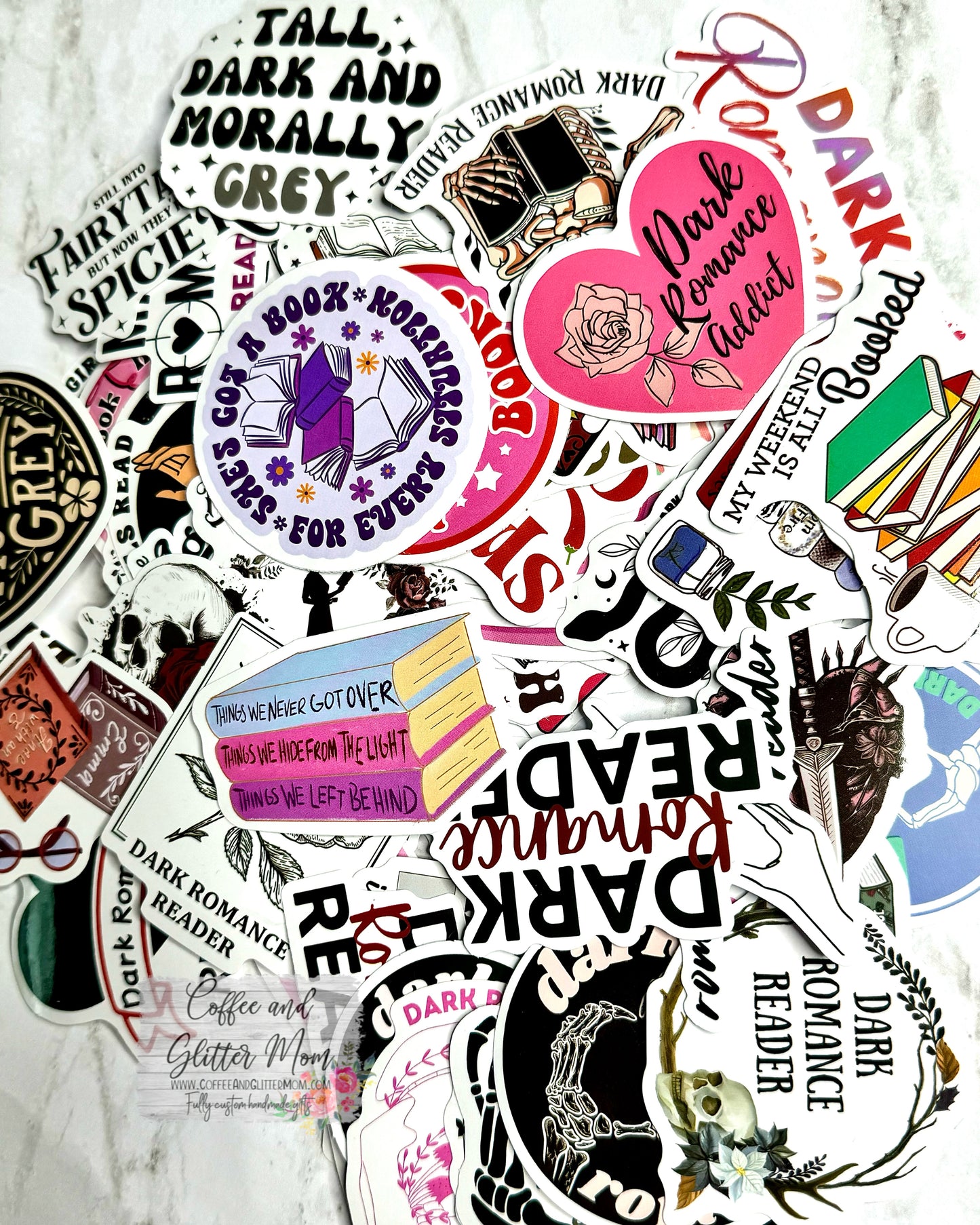 Dark Romance Bookish Sticker Packs