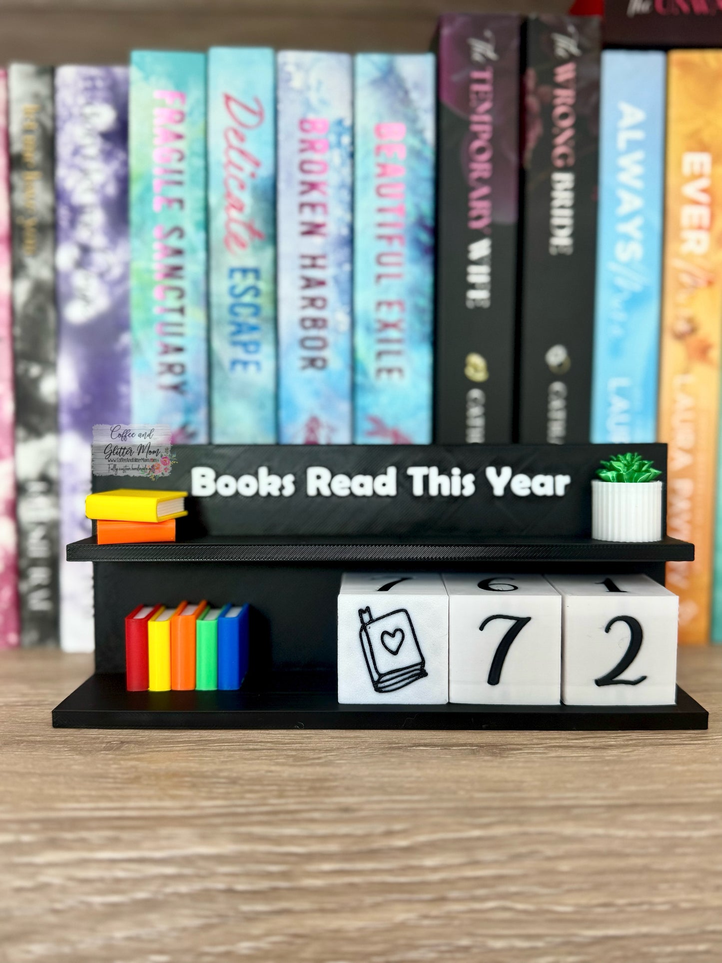 Books Read Counter Bookshelf Decor