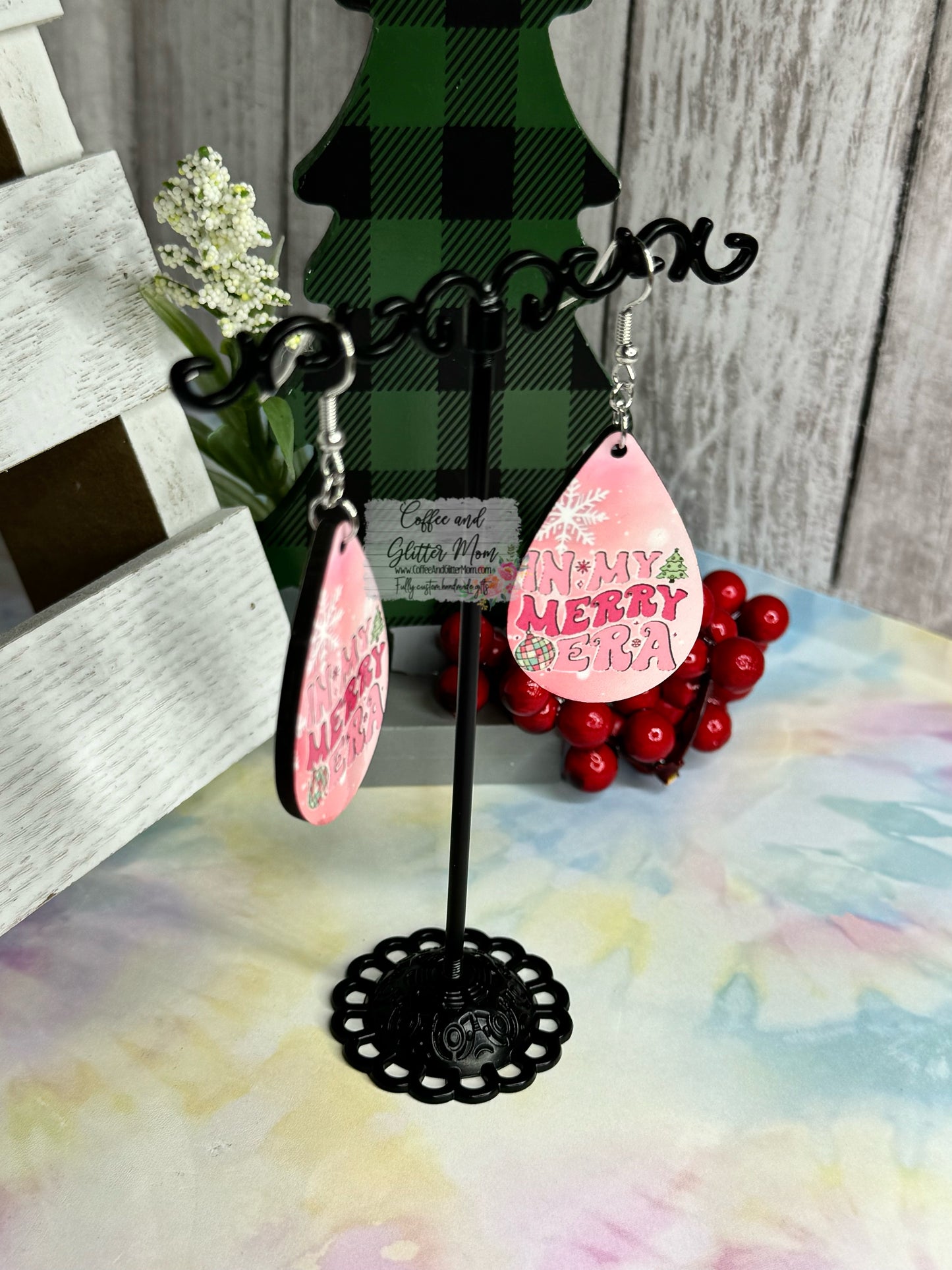 Swift's Eras Christmas Earrings