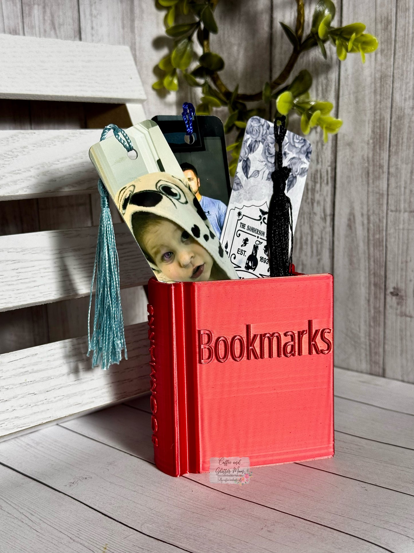 Solid Red Bookmark Holder
