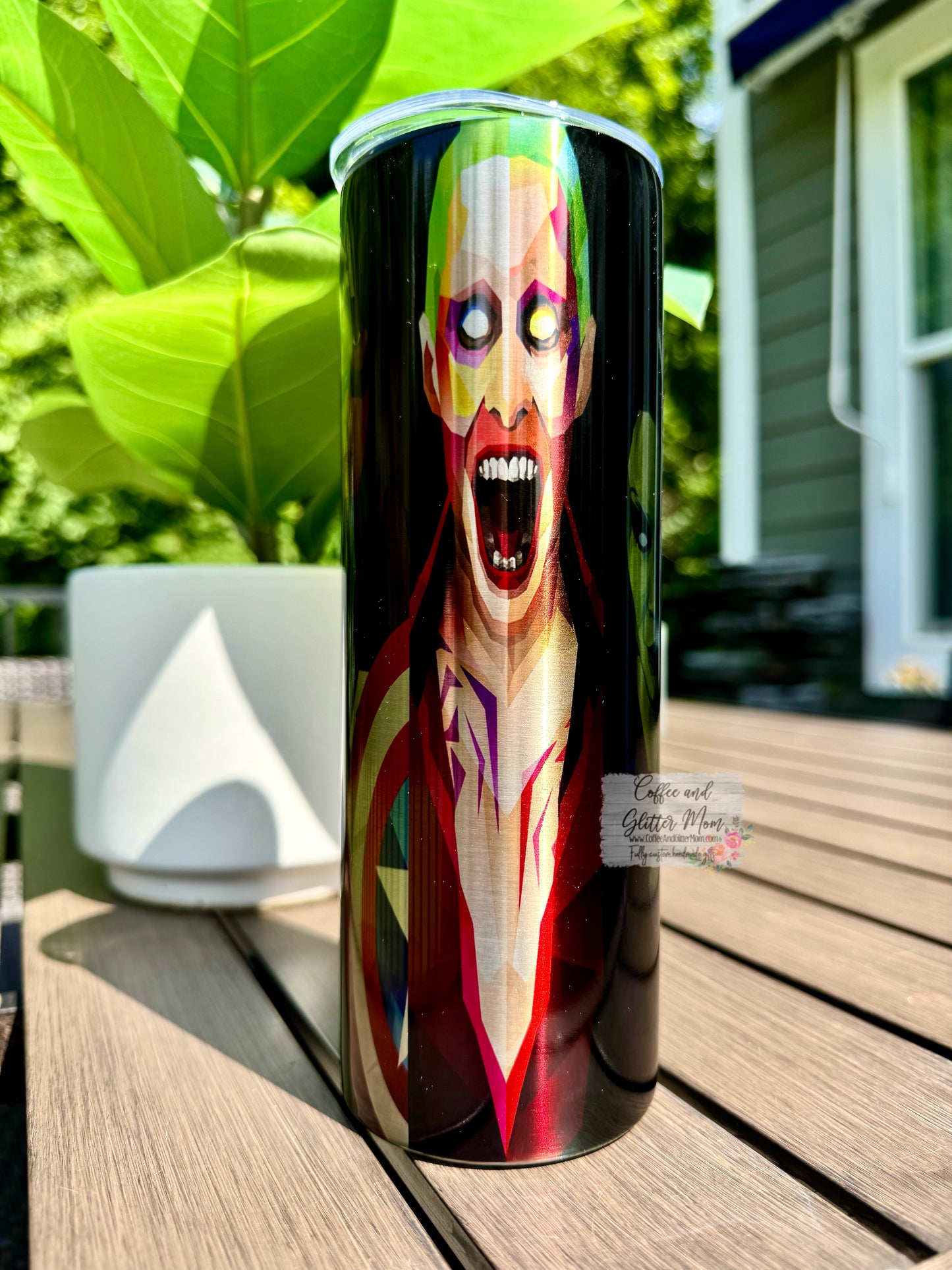 Villains and Heros 20oz Metallic Skinny Tumbler