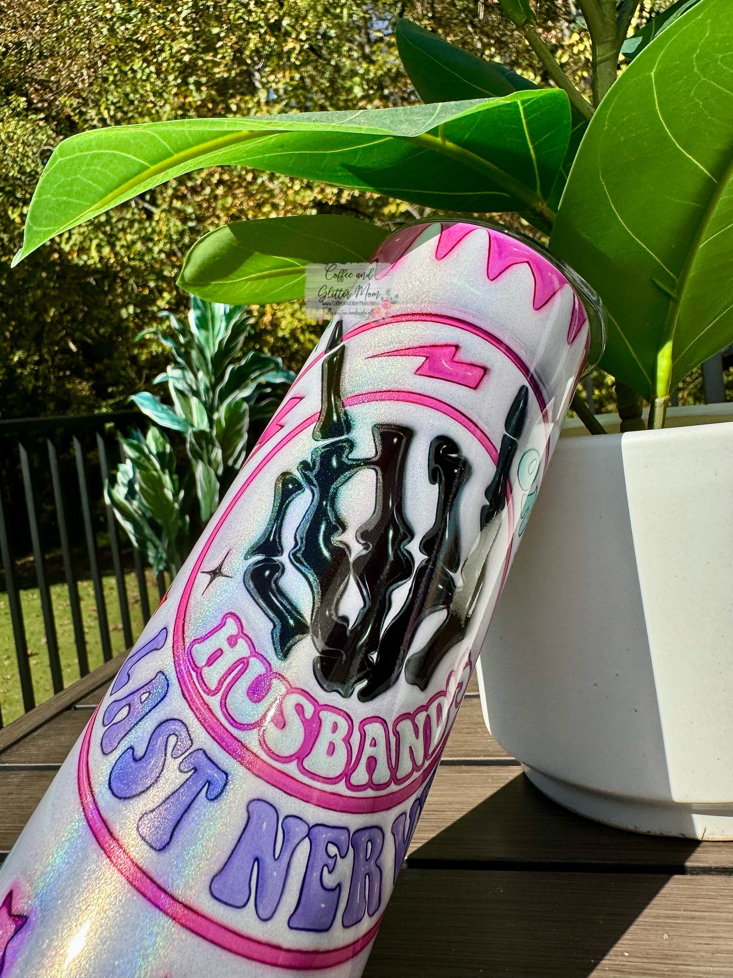 On My Husband's Last Nerve 20oz Tumbler RTS