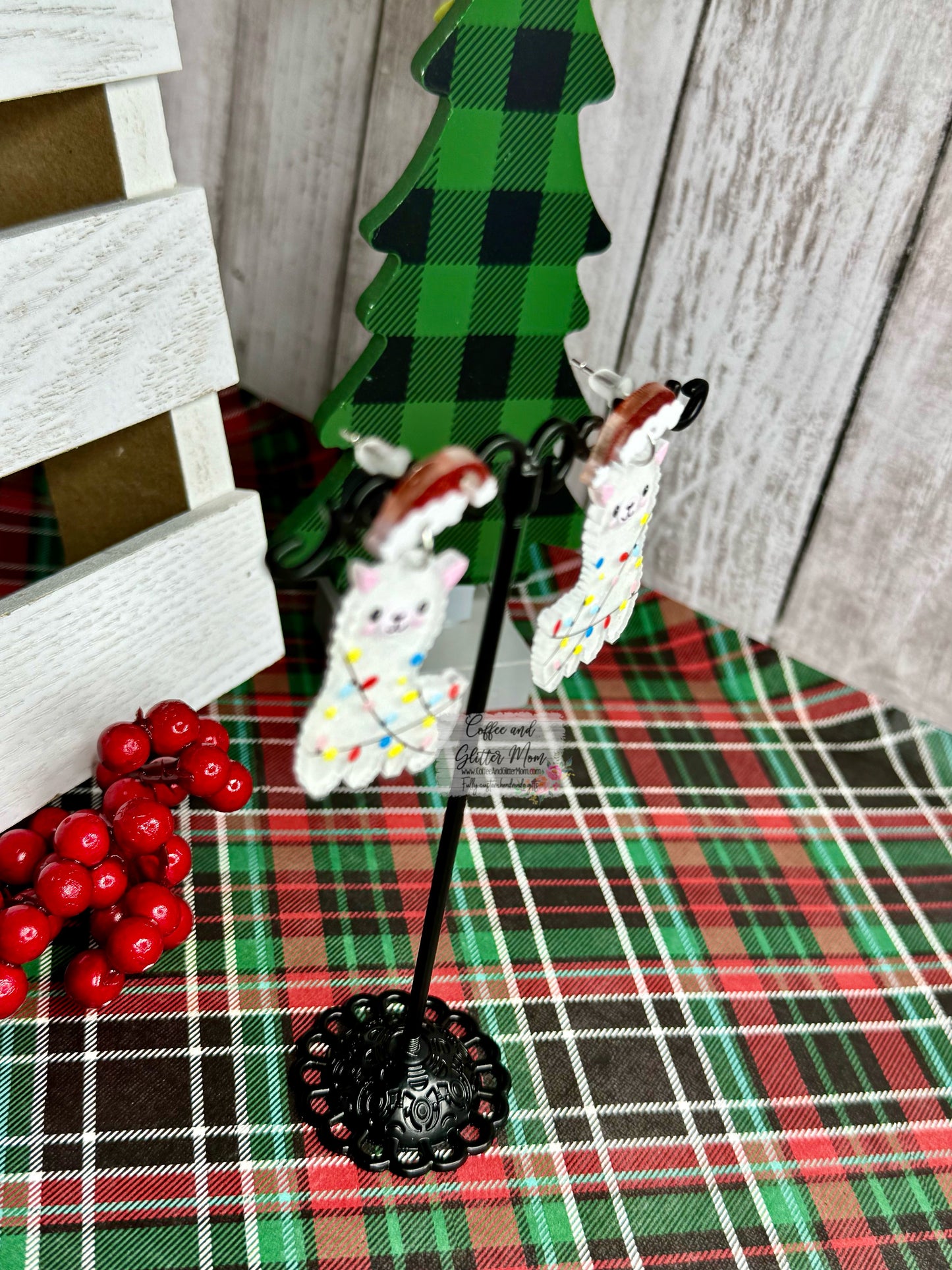 Christmas Llama Earrings