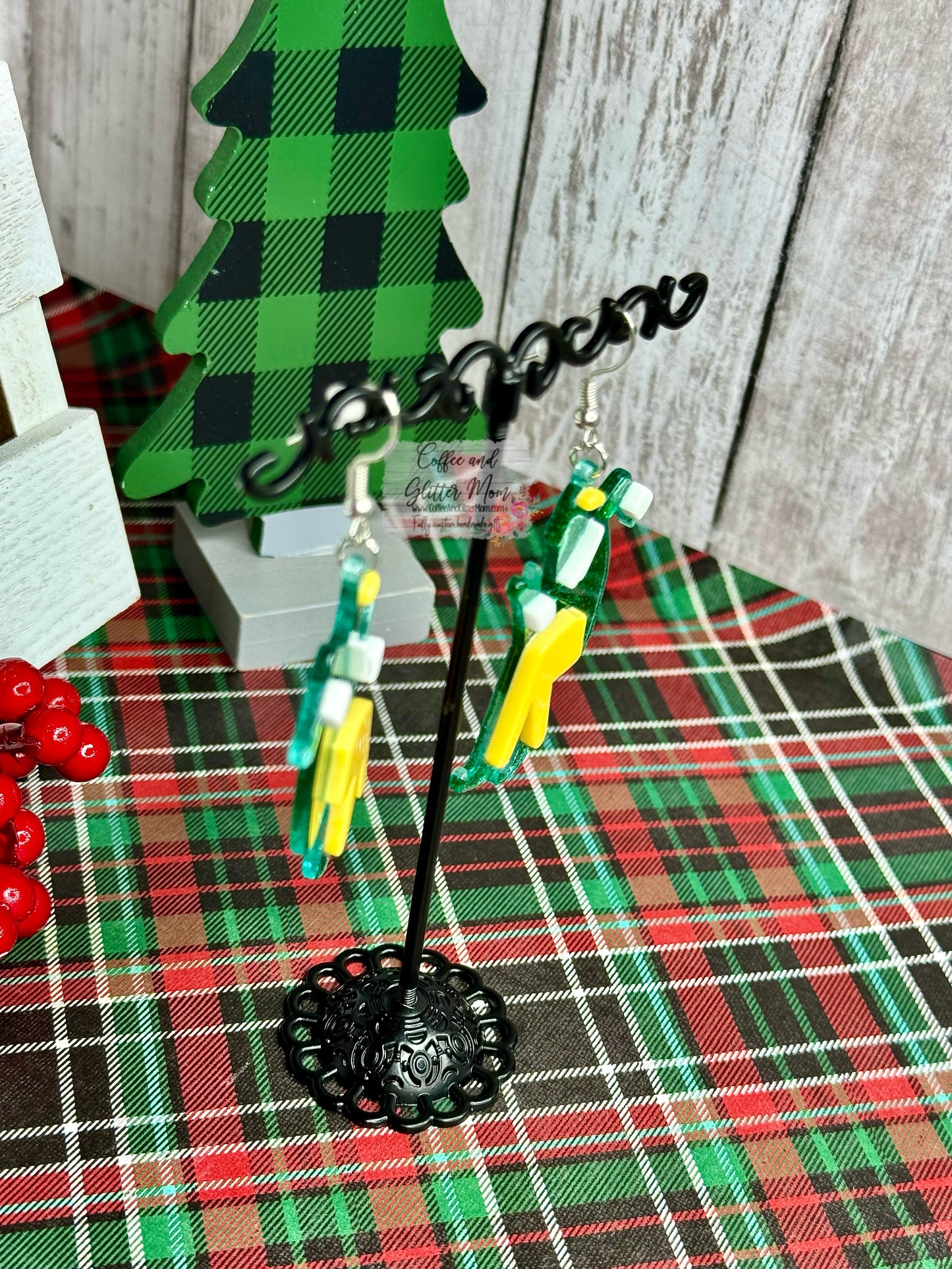Sneaking Grinch Earrings