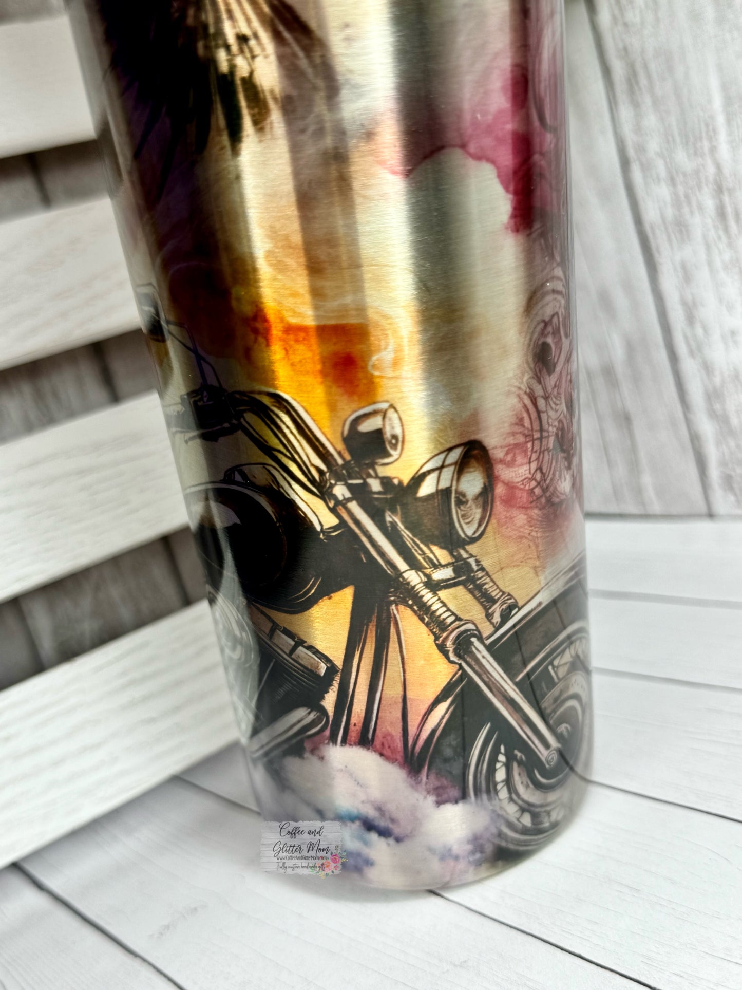 Metallic Badass 20oz Skinny Tumbler
