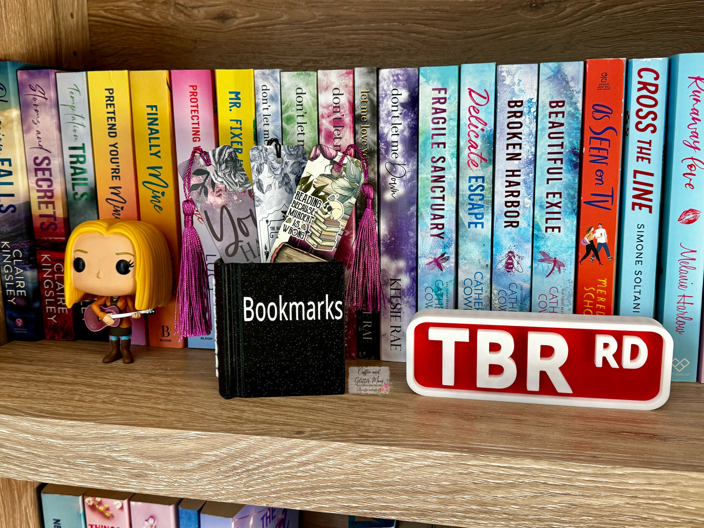 Black Glitter Bookmark Holder