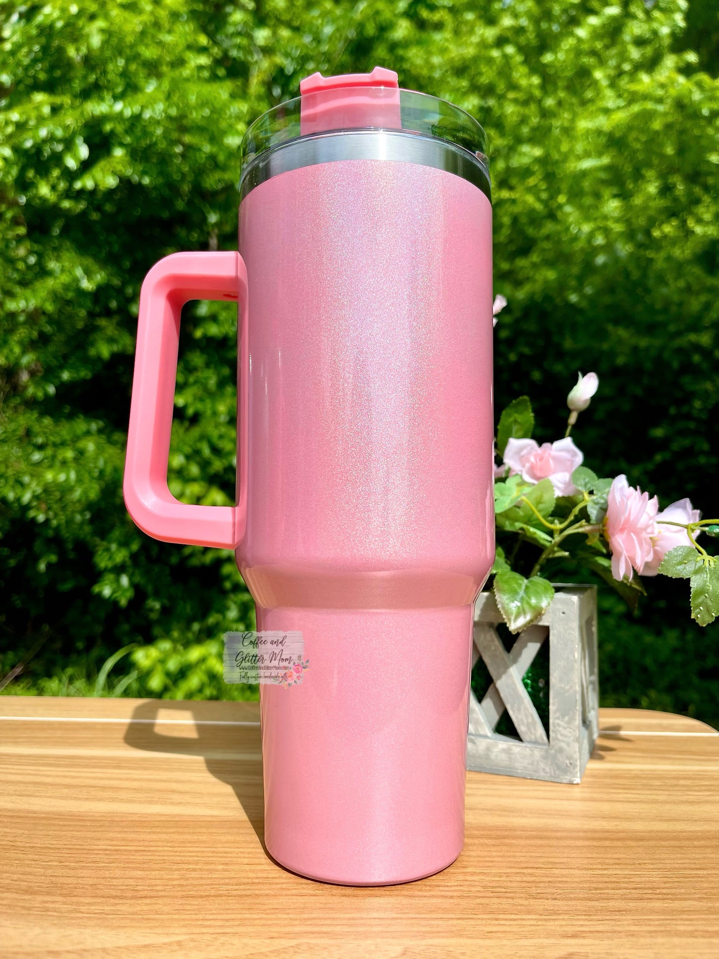 Mama Purple 40oz Stan Dupe Holographic Travel Tumbler