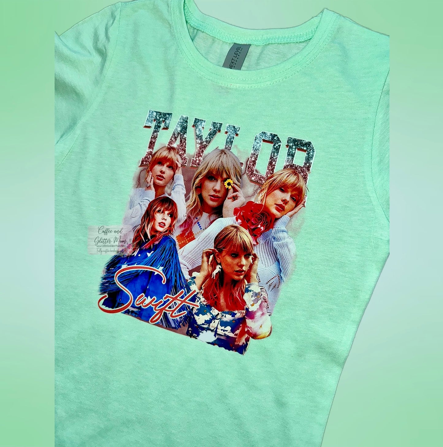 Taylor Mosaic Youth Medium Next Level Fitted Tee