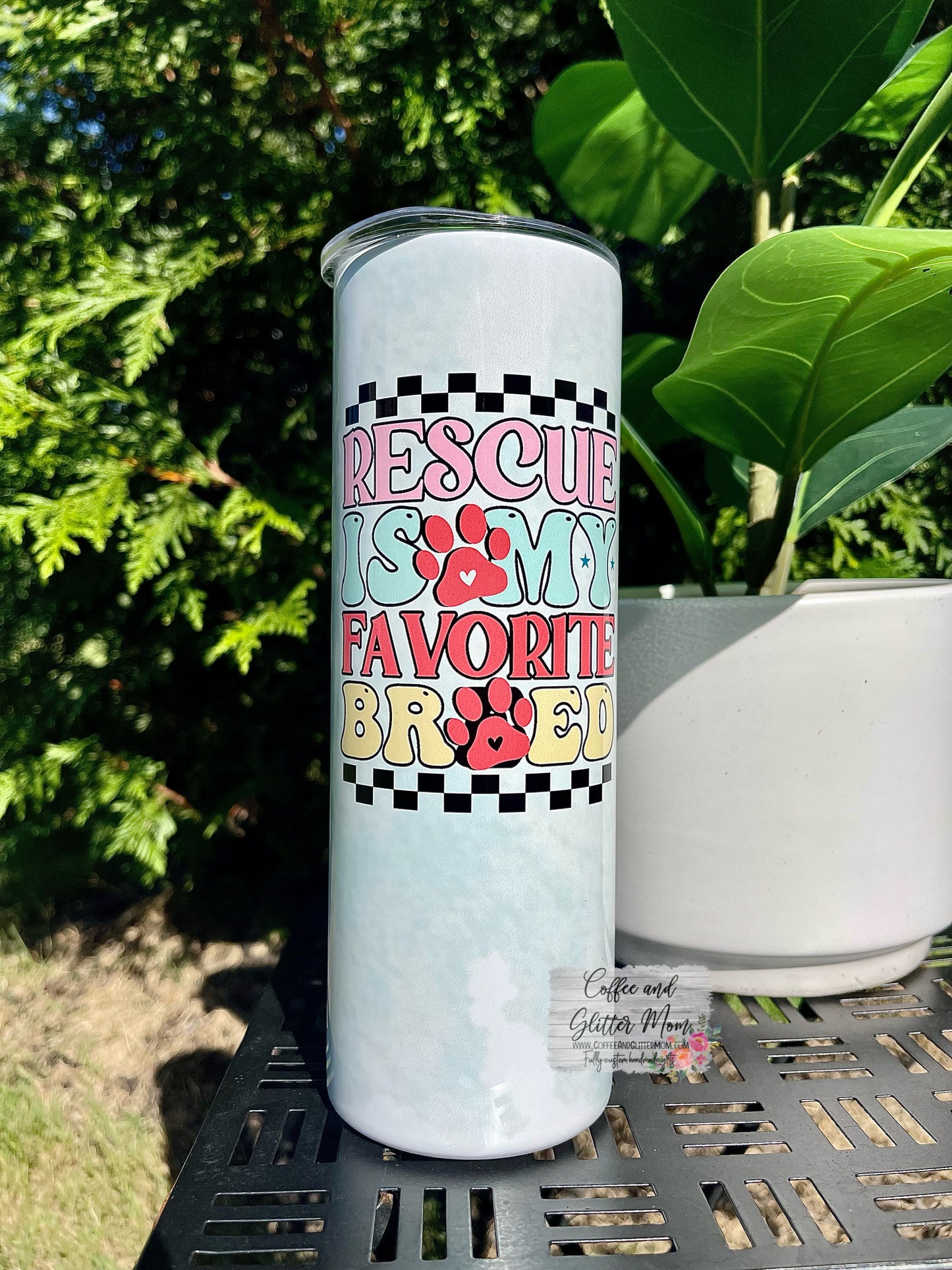 White 20oz Skinny Tumbler