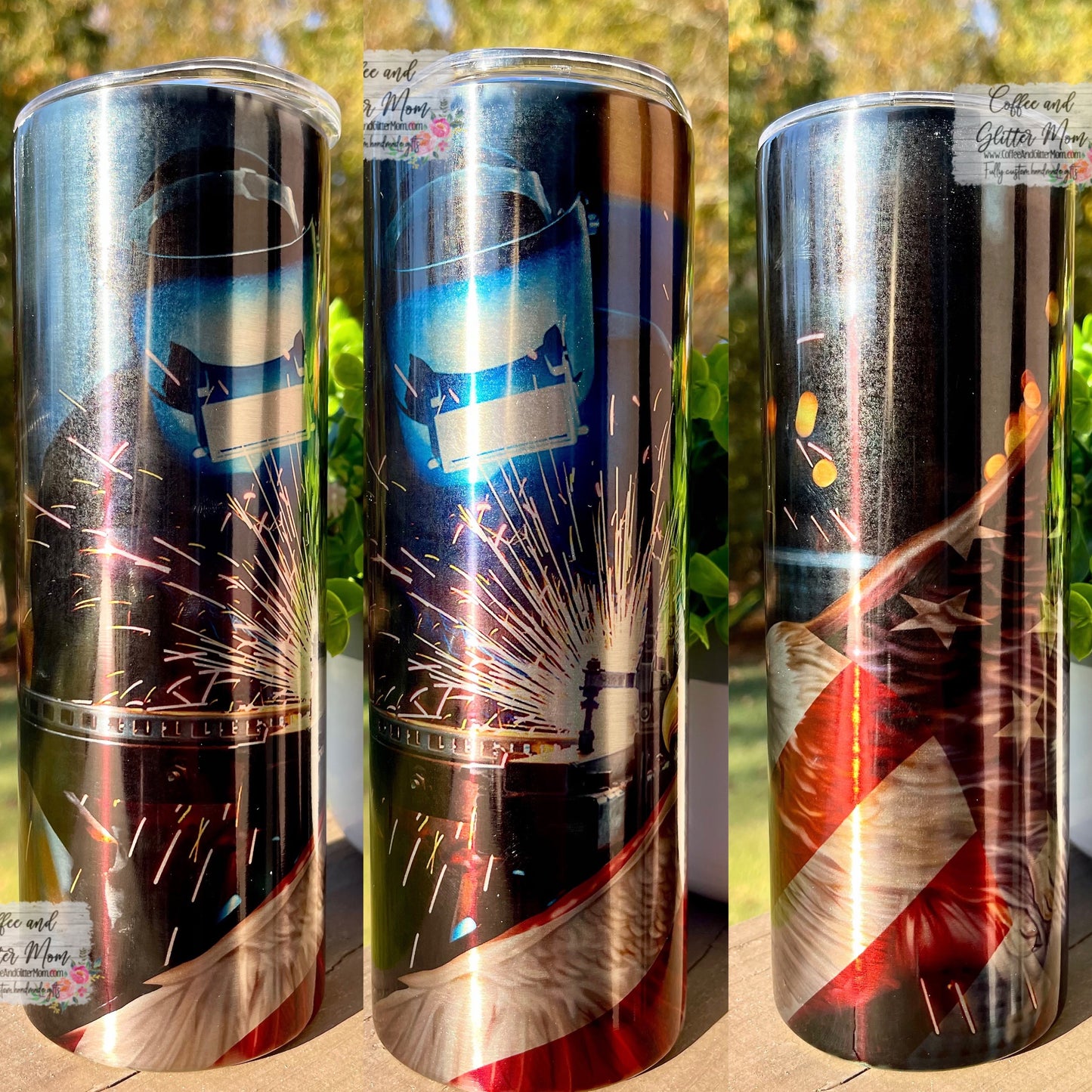 Welding 20oz Metallic Skinny Tumbler