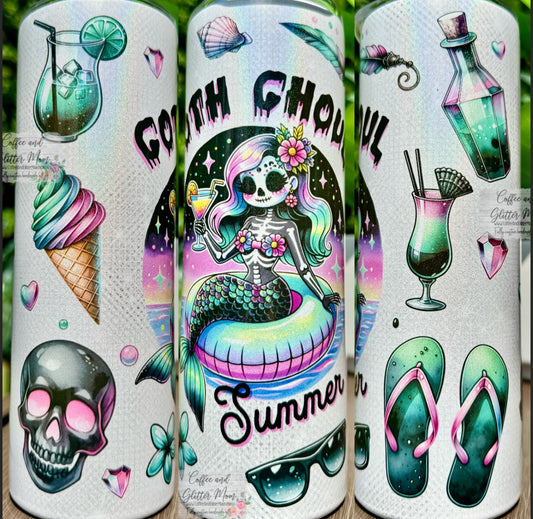 Goth Girl Summer 20oz Holographic Tumbler RTS
