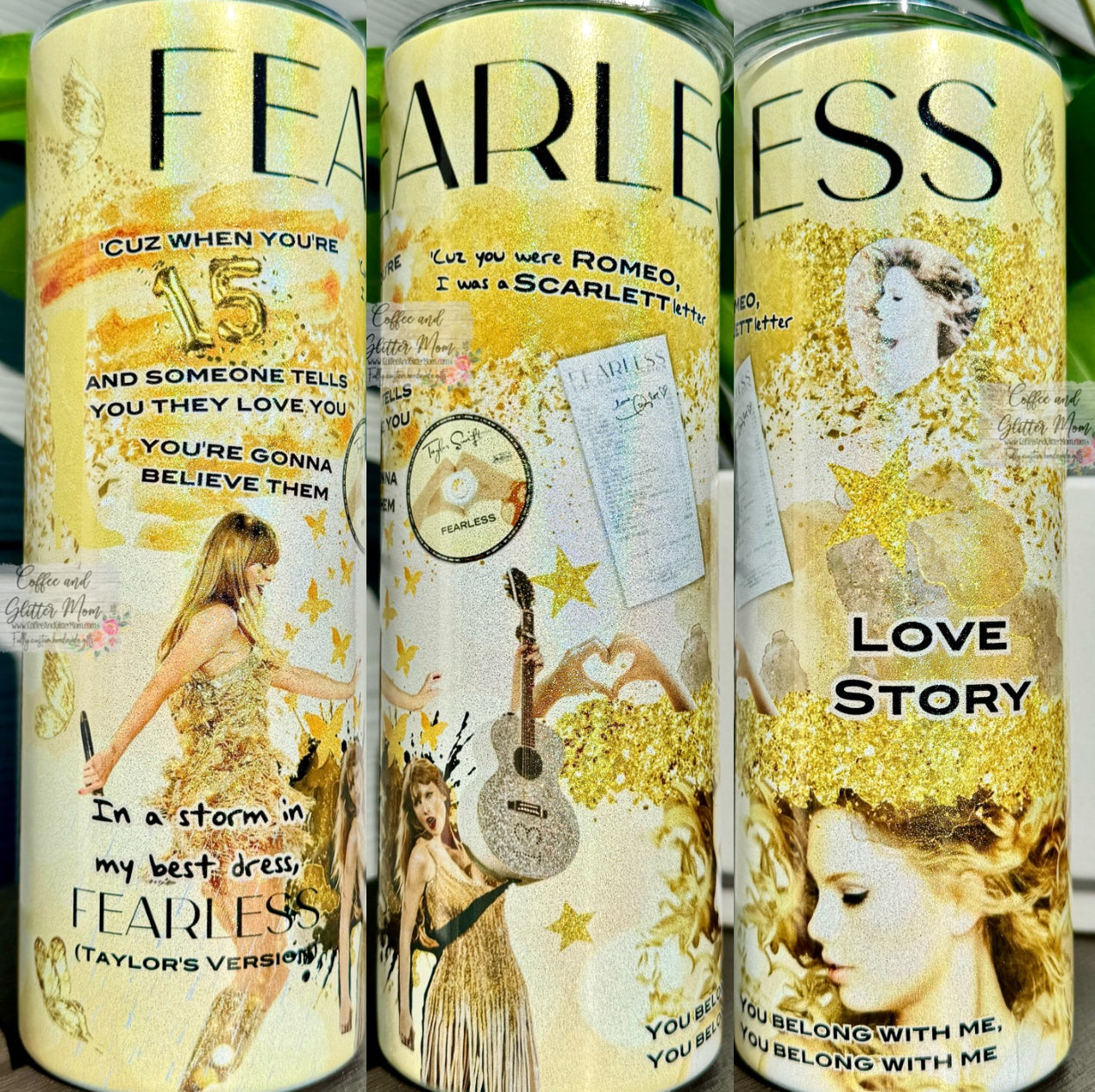 RTS Taylor's Music Eras 20oz Holographic Skinny Tumbler