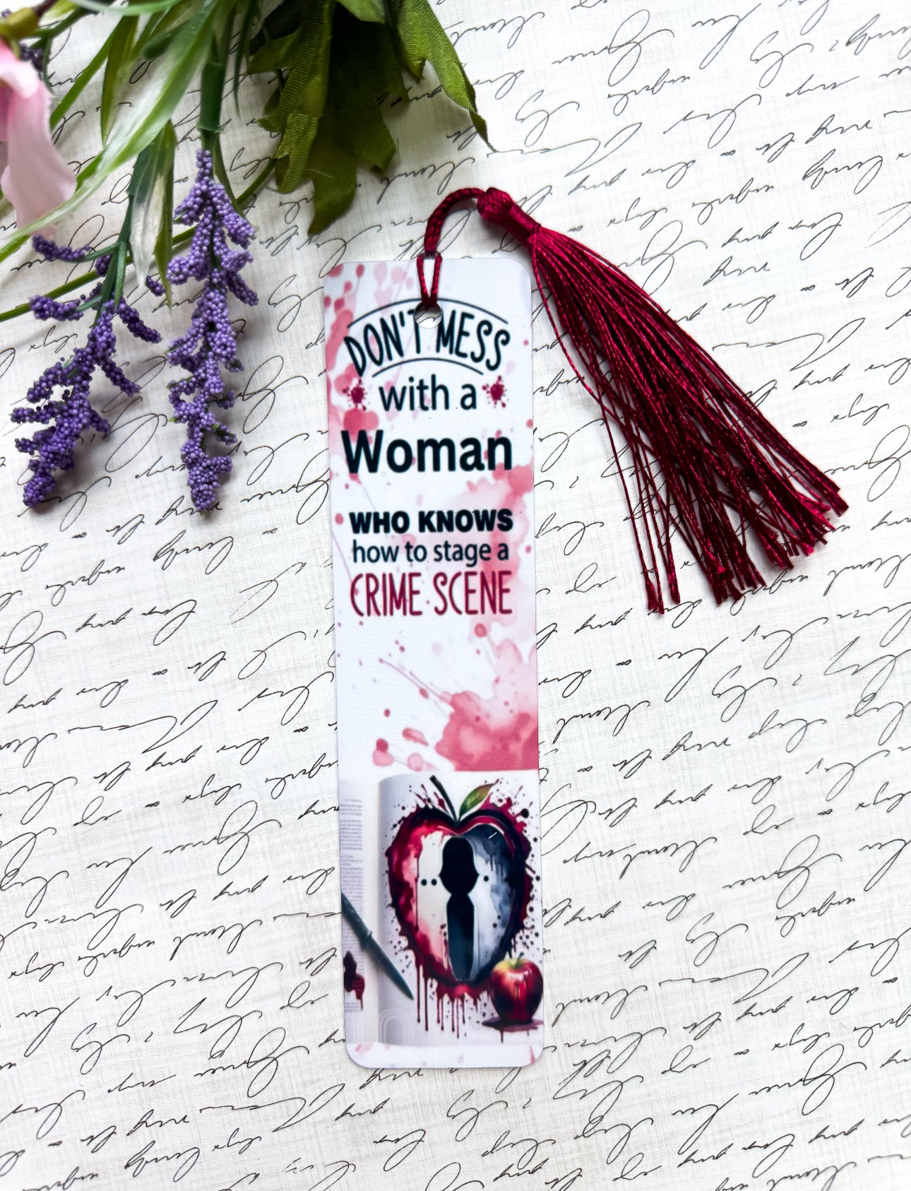 Woman Knows How To Stage A Crime Scene Bookmark
