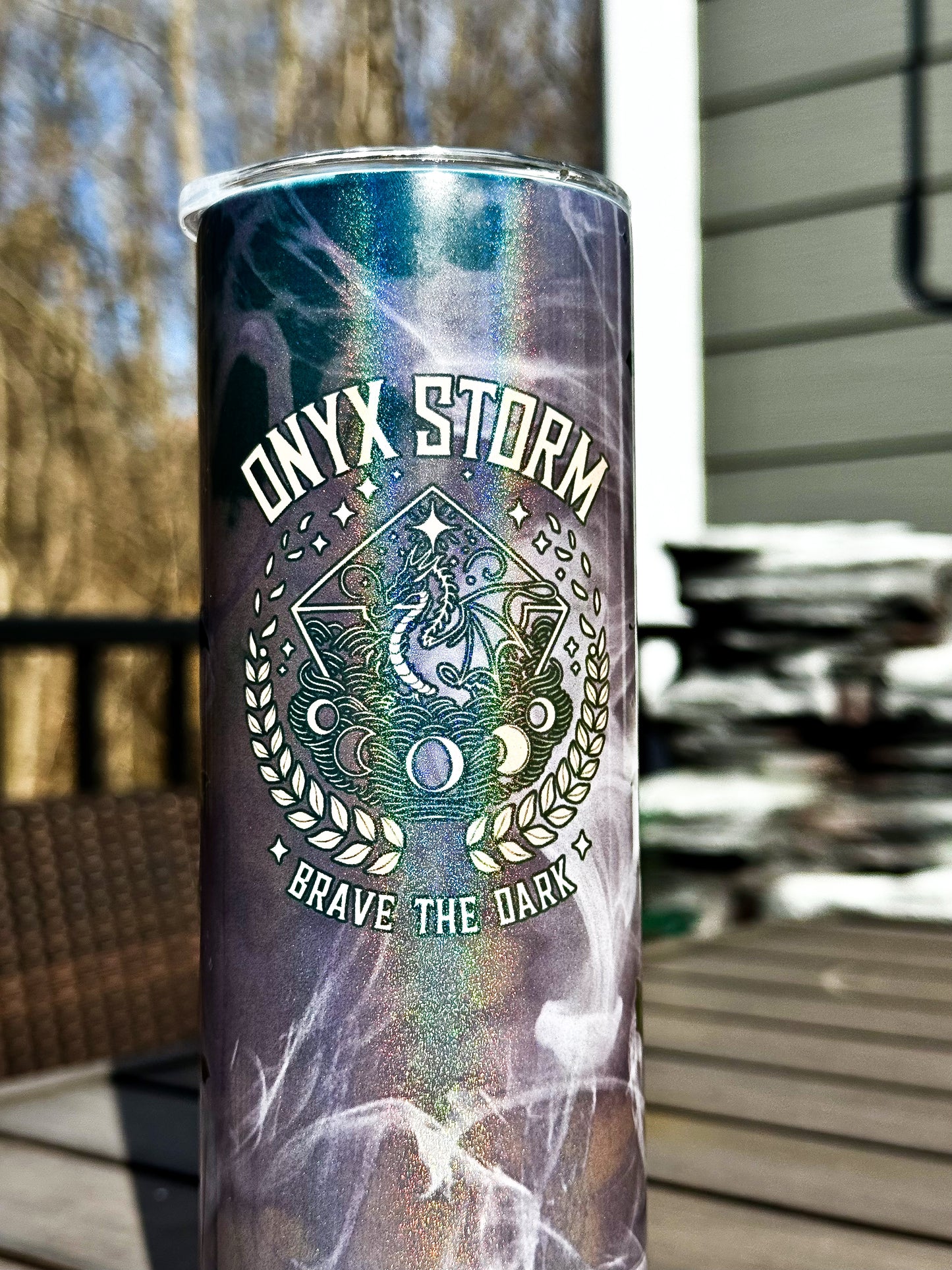 Onyx Storm 20oz Holographic Tumbler