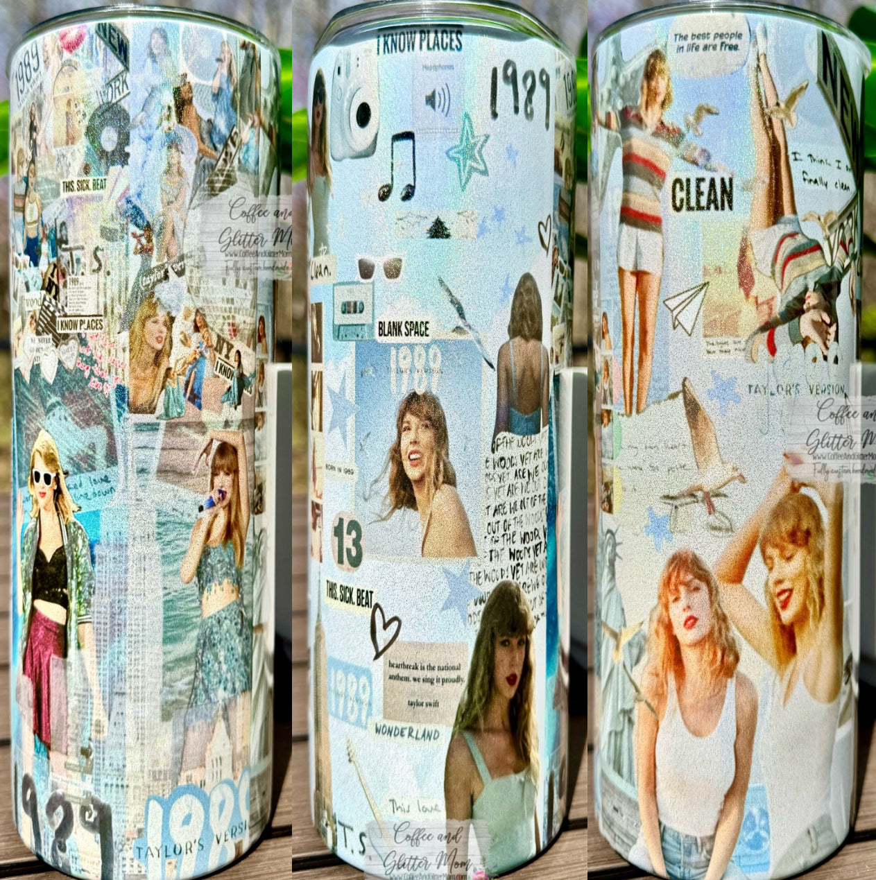 RTS Taylor's Music Eras 20oz Holographic Skinny Tumbler