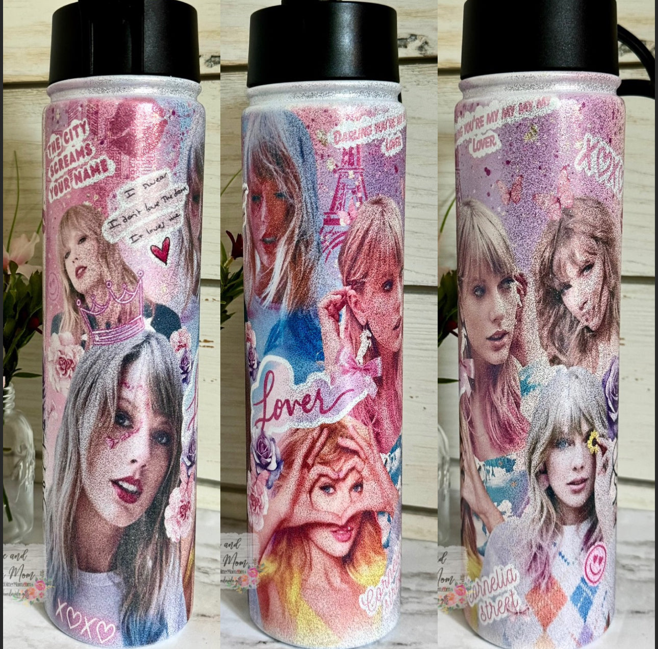 Lover Era Taylor 25oz Glitter Water Bottles