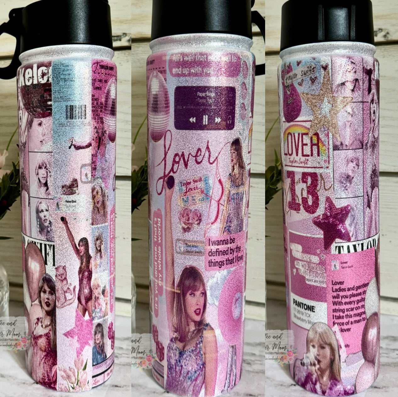 Lover Era Taylor 25oz Glitter Water Bottles