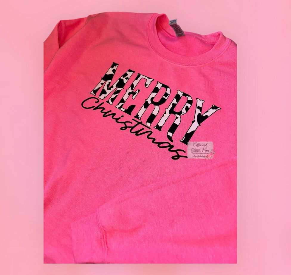 Merry Christmas Adult Medium Sweatshirt