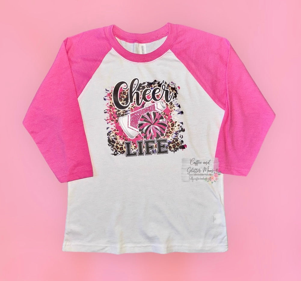 Cheer Life Youth Medium 3/4 Sleeve Tee