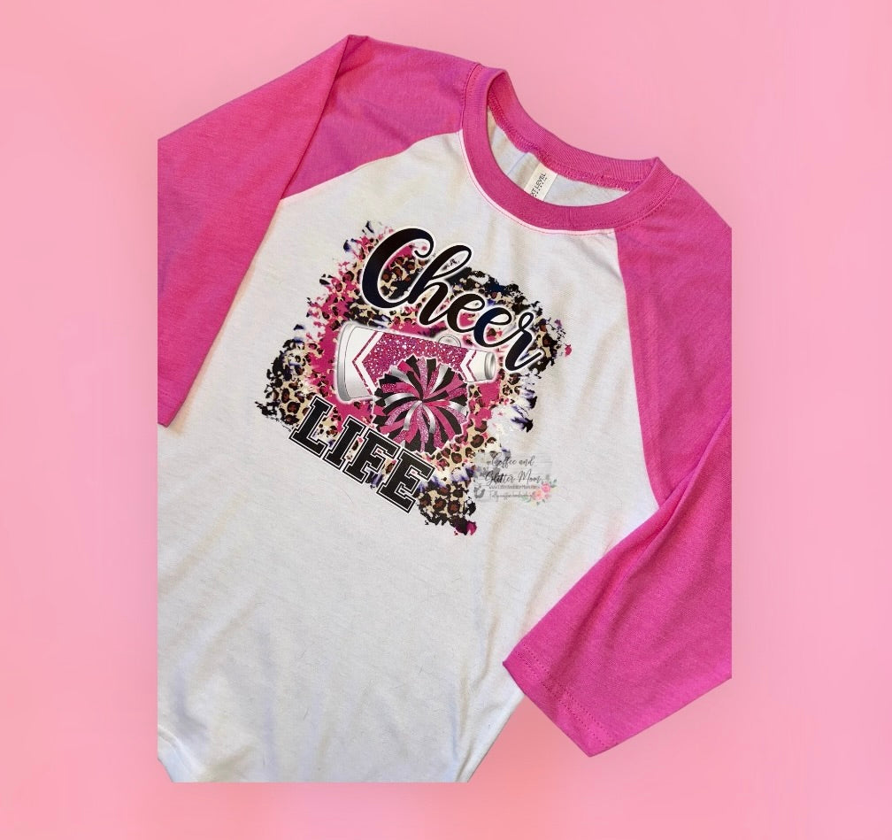 Cheer Life Youth Medium 3/4 Sleeve Tee