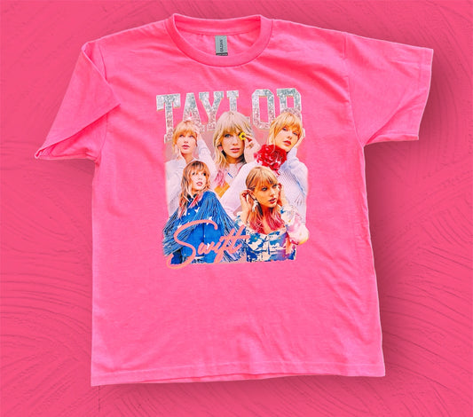 In-Stock Taylor Safety Pink Youth Tee