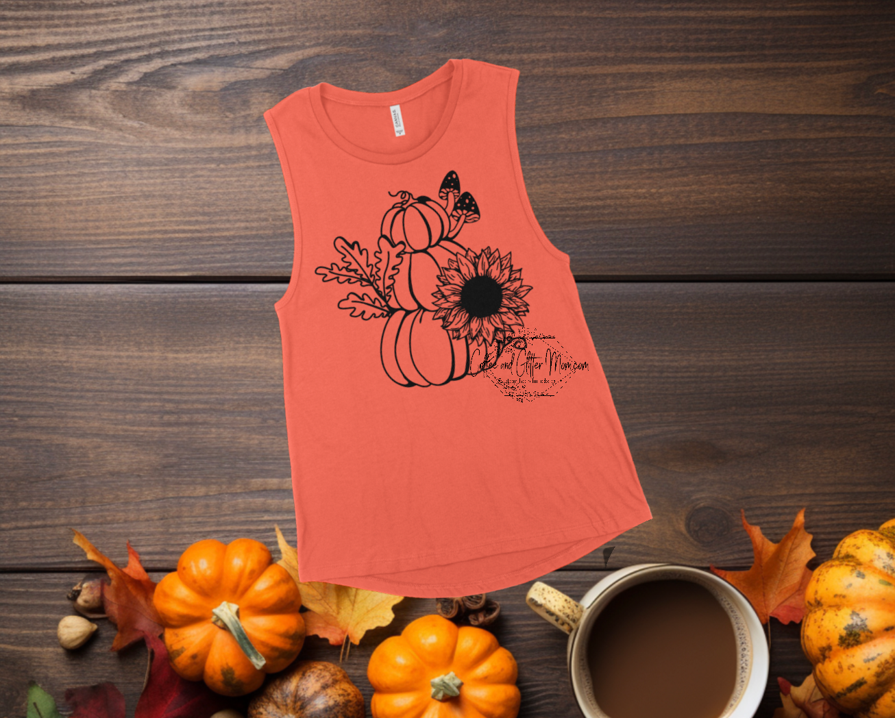 Fall Pumpkin Stack Bella + Canvas Tank