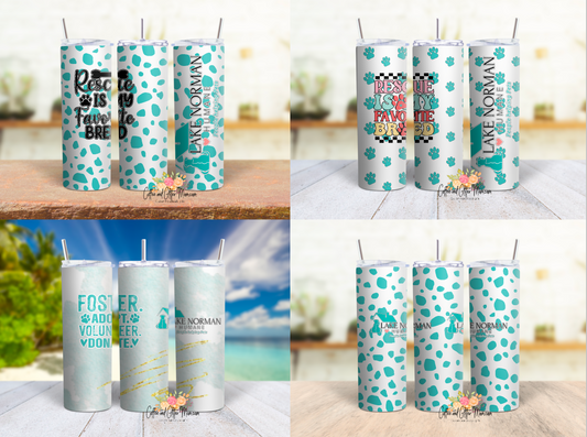 LKN Humane Society 20oz Skinny Tumbler