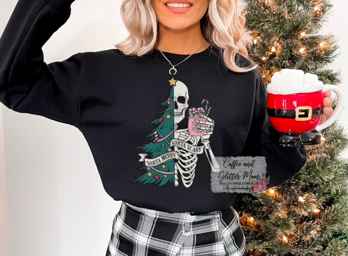 Sorta Merry Sorta Scary Christmas Sweatshirt