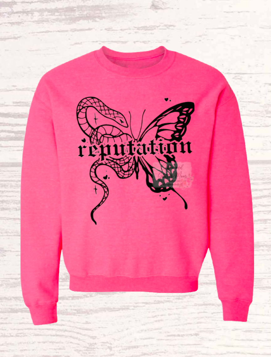 Reputation Snake Butterfly Youth/Adult Sweatshirt