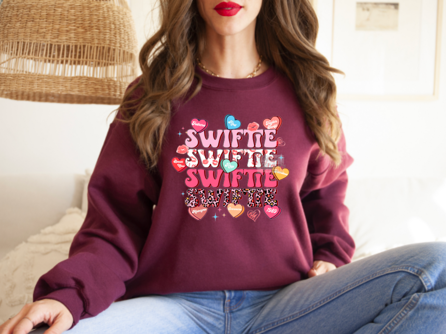 Candy Hearts Swiftie Youth/Adult Sweatshirt