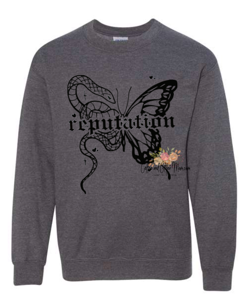 Reputation Snake Butterfly Youth/Adult Sweatshirt
