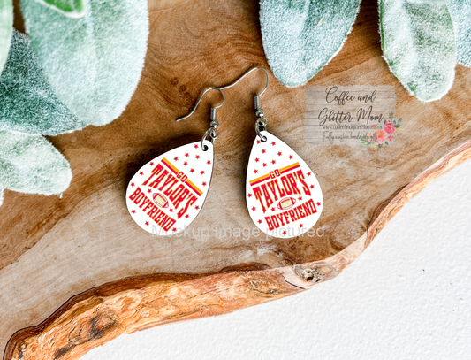 Taylor's Boyfriend Football Earrings