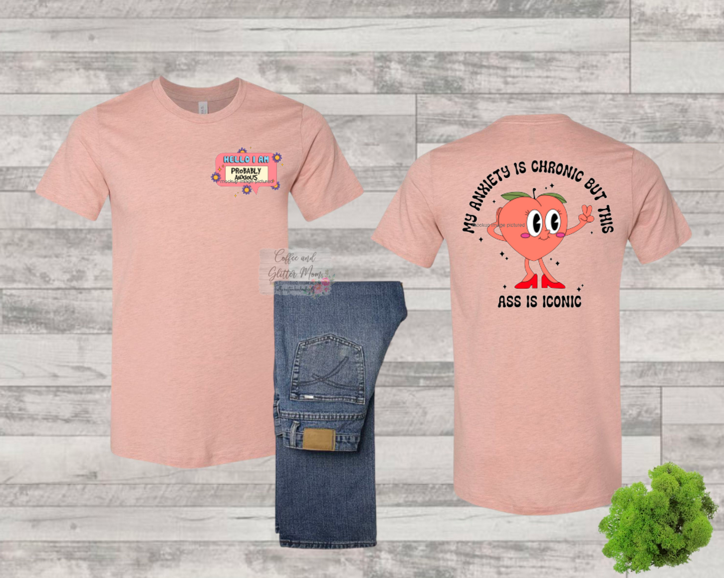 Hello I'm Anxious But This Ass Is Iconic Unisex Bella+Canvas Tee