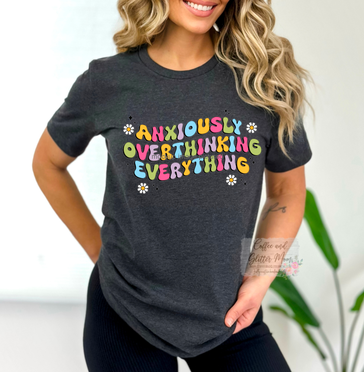 Anxiously Overthinking Everything Unisex Bella+Canvas Tee