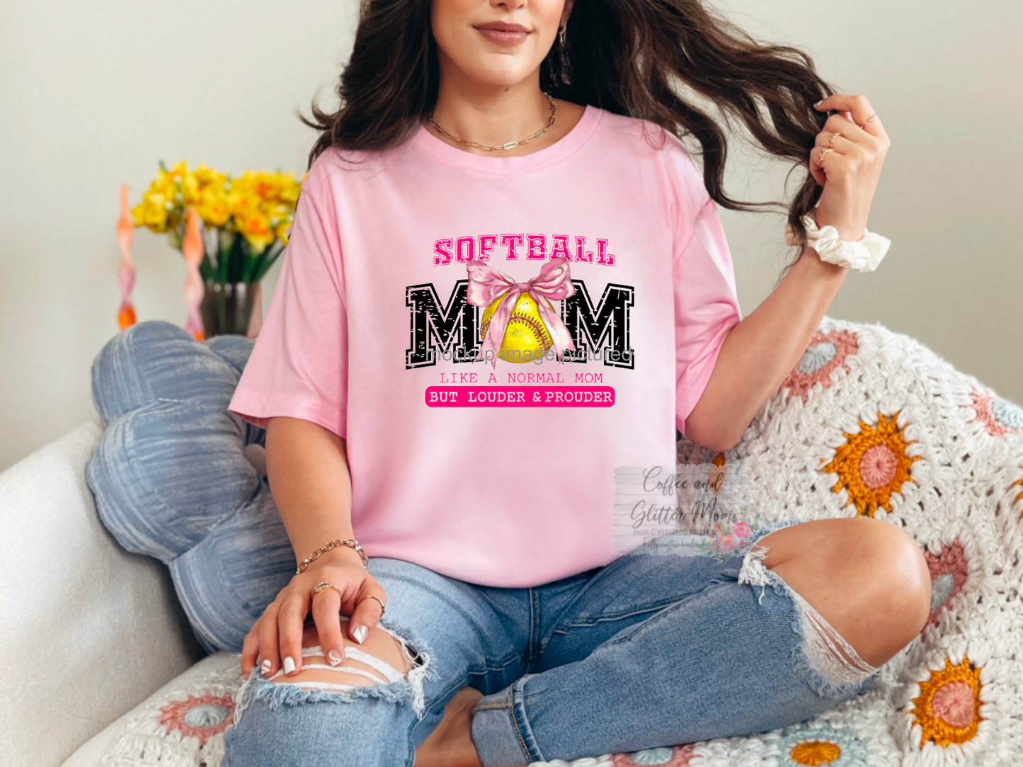 Loud & Proud Softball Mama Unisex Tee or Sweatshirt