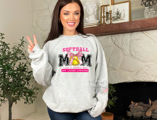 Loud & Proud Softball Mama Unisex Tee or Sweatshirt