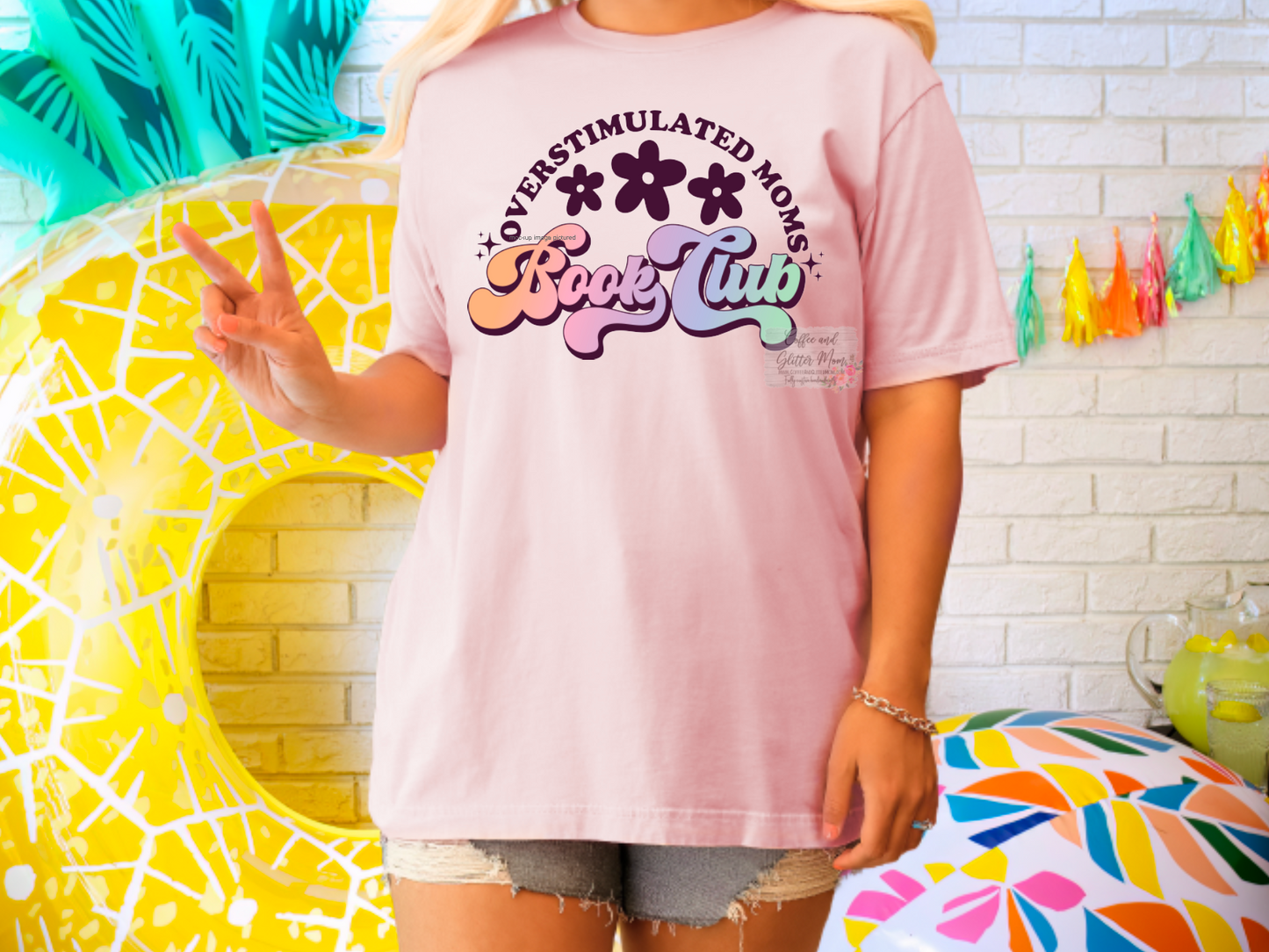 Overstimulated Mom Book Club Unisex Tee