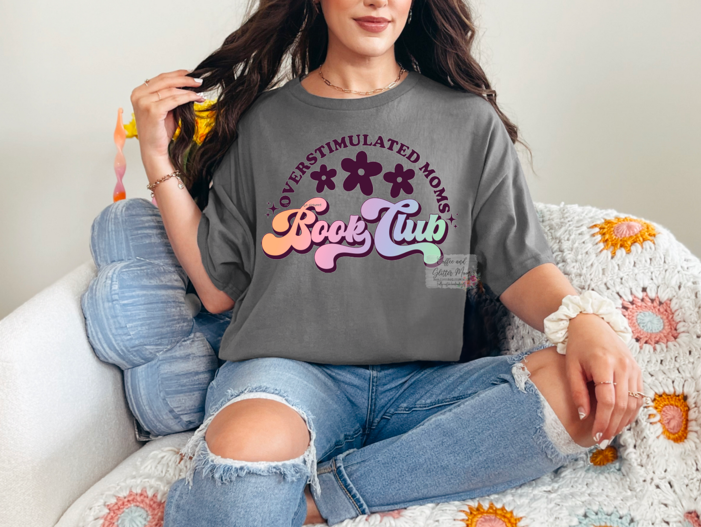Overstimulated Mom Book Club Unisex Tee