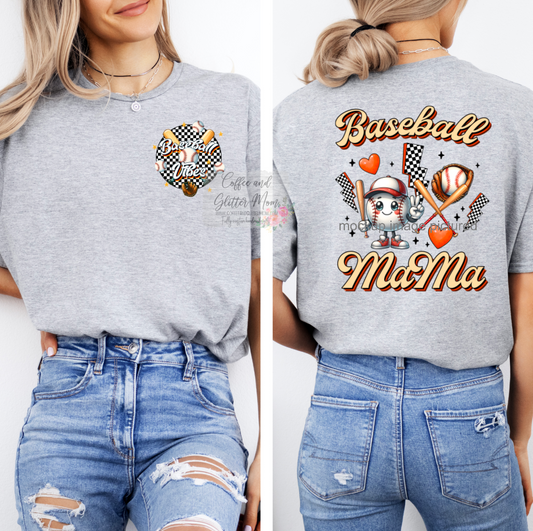 Baseball Mama Vibes Unisex Tee