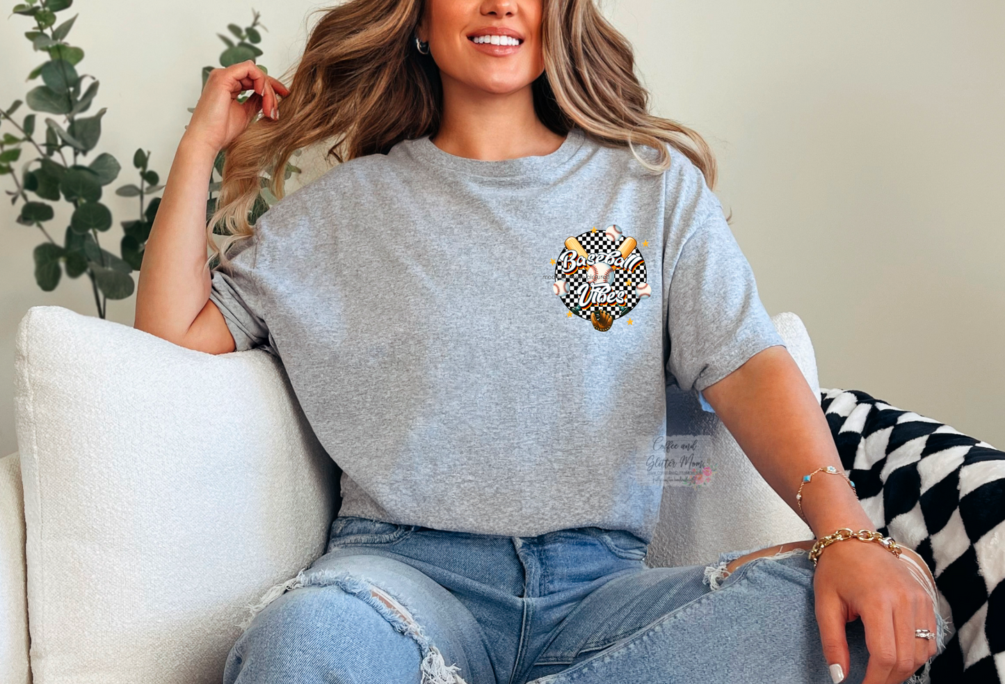 Baseball Mama Vibes Unisex Tee