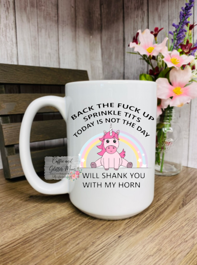 Back Up Sprinkletits Ceramic Mug