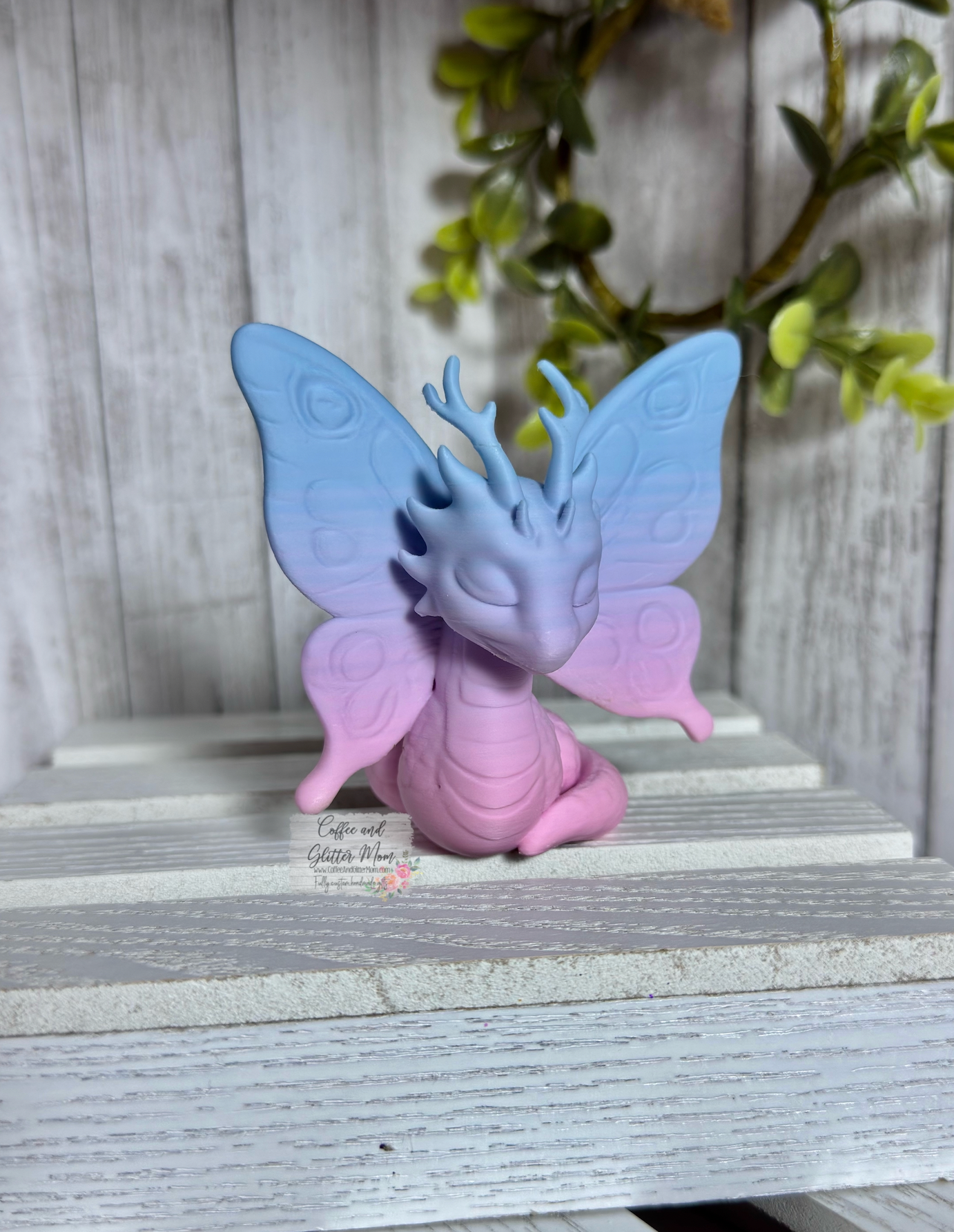 Dragon Butterfly Bookshelf Decor