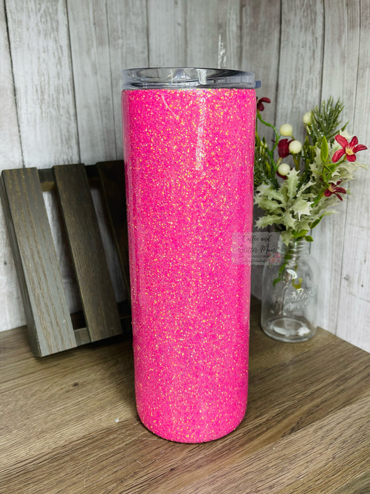 Water Lily Fine Glitter Tumbler