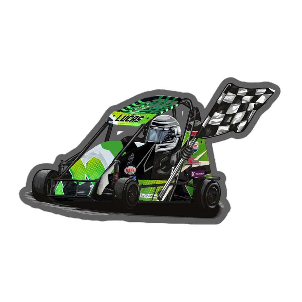 Lucas Pipala Racing Sticker