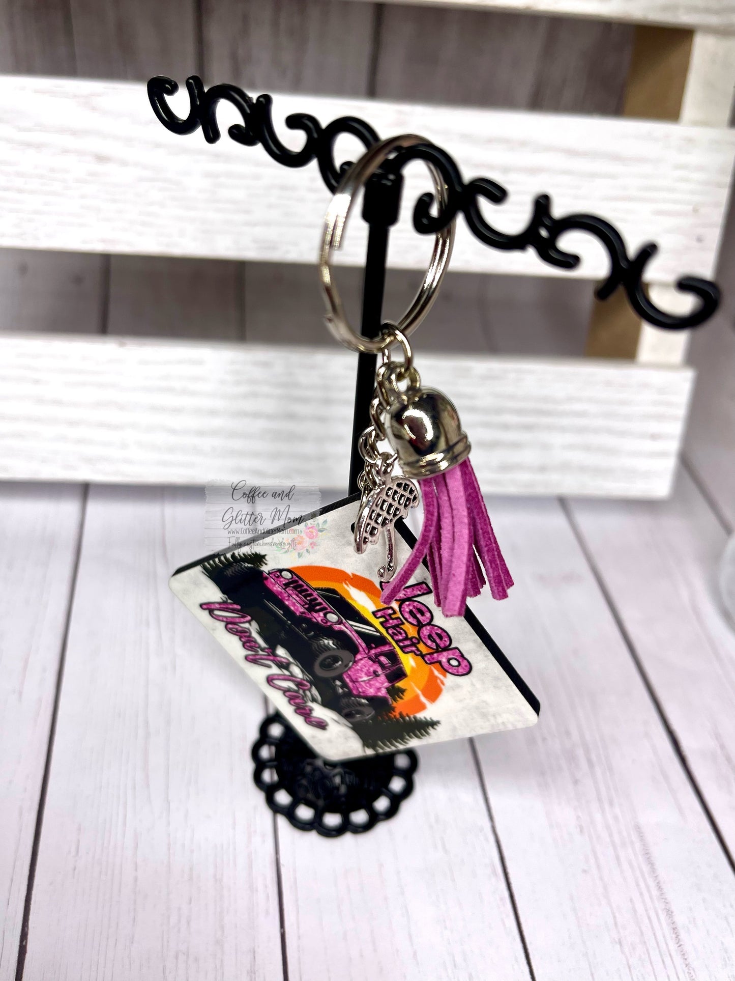 Jeep Hair Don't Care Keychain