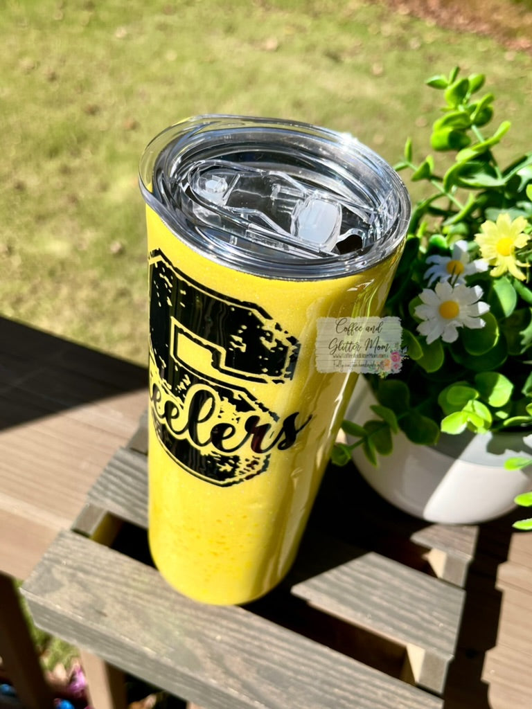 Steelers Yellow 20oz Skinny