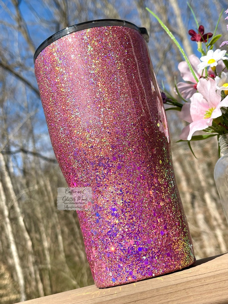 Enchanted Rose Gold Blush 20oz Travel Tumbler